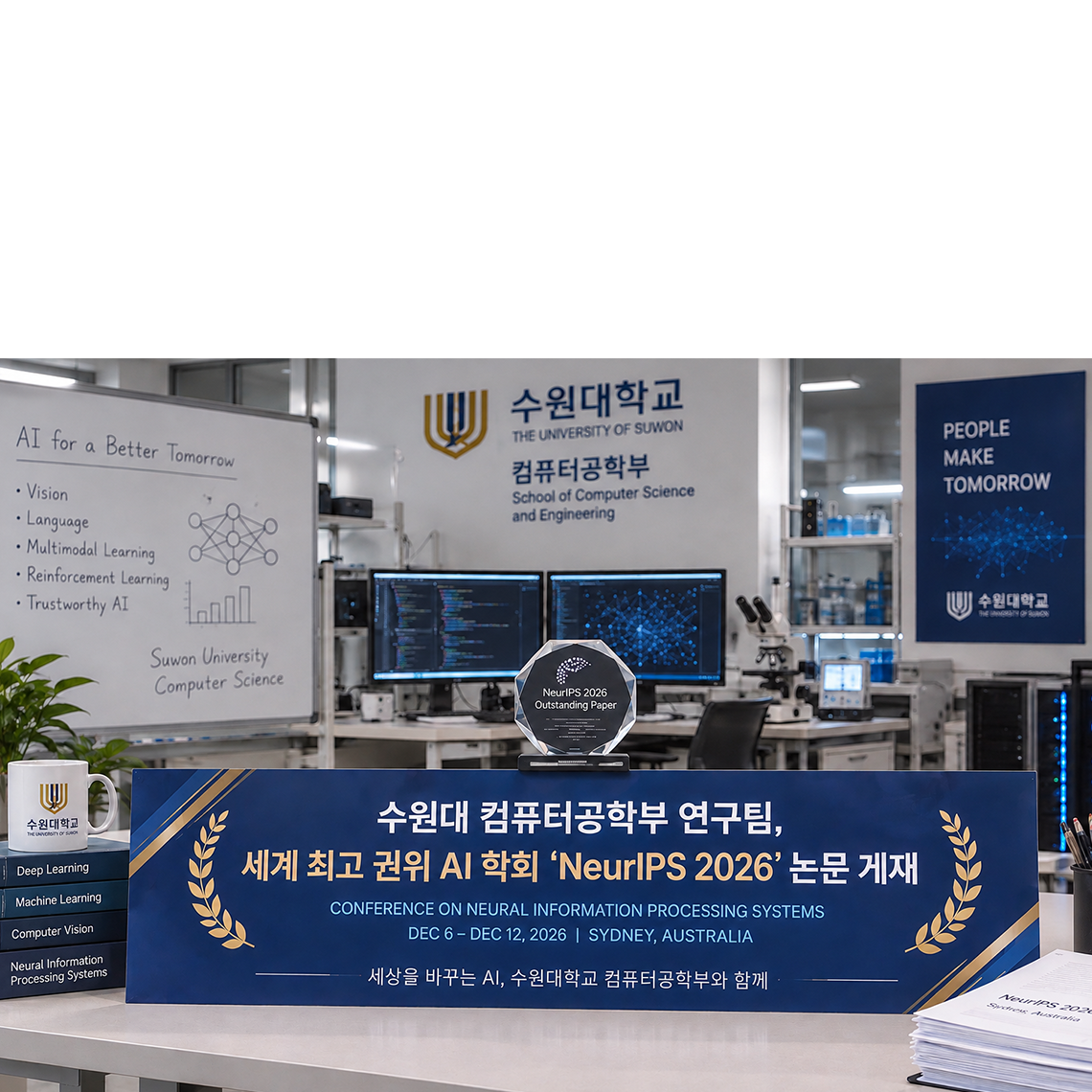 수원대학교 컴퓨터공학부 연구팀, 세계 최고 권위 AI 학회 ‘NeurIPS 2026’ 논문 채택